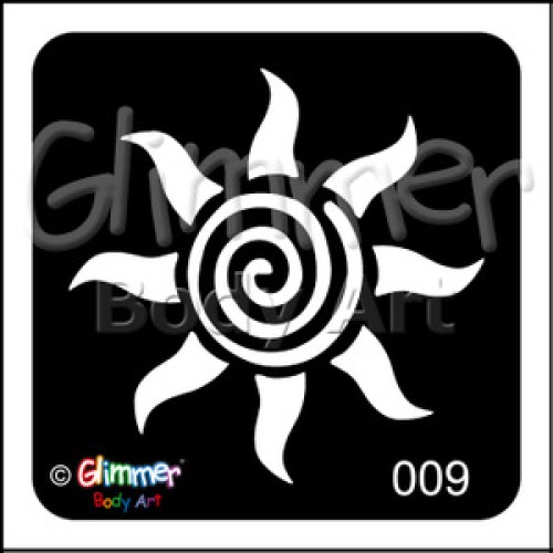 Glitter tattoo 009 Sun Swirl Pack Of 5 (009 Sun Swirl Pack Of 5)